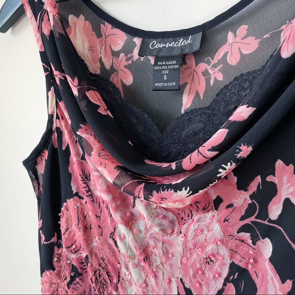 Vintage Connected Y2K Floral Sequin Slip Dress - Picture 4 of 16
